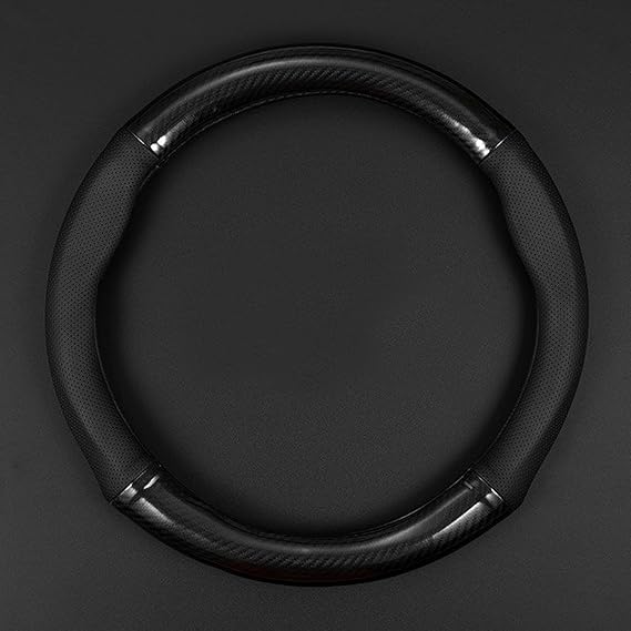 1 pcs Car Breathable Steering Wheel Cover, Wear -Resistant Steering Wheel Sleeve, Carbon Fiber Non-Slip Steering Wheel Protector, Four Seasons Universal Steering Wheel