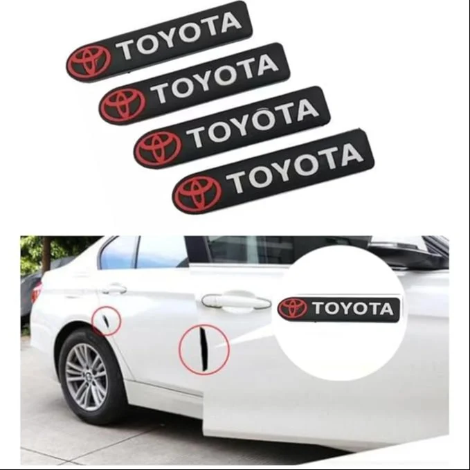 4 Pcs Car Rubber Door Edge Guard Suitable for Toyota Cars, Set of 4pcs Anti Scratch and Anti Collision